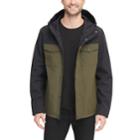 Men's Levi's&reg; Arctic Cloth Hooded Rain Jacket, Size: Medium, Light Grey