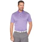 Men's Grand Slam Off Course Championship Striped Golf Polo, Size: Xxl, Drk Purple