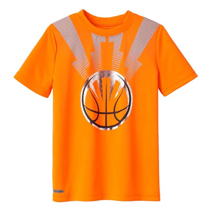 Boys 4-10 Jumping Beans&reg; Play Cool Performance Sporty Graphic Tee, Boy's, Size: 4, Brt Orange