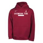 Boys 8-20 Nike Alabama Crimson Tide Therma-fit Hoodie, Size: M 10-12, Red