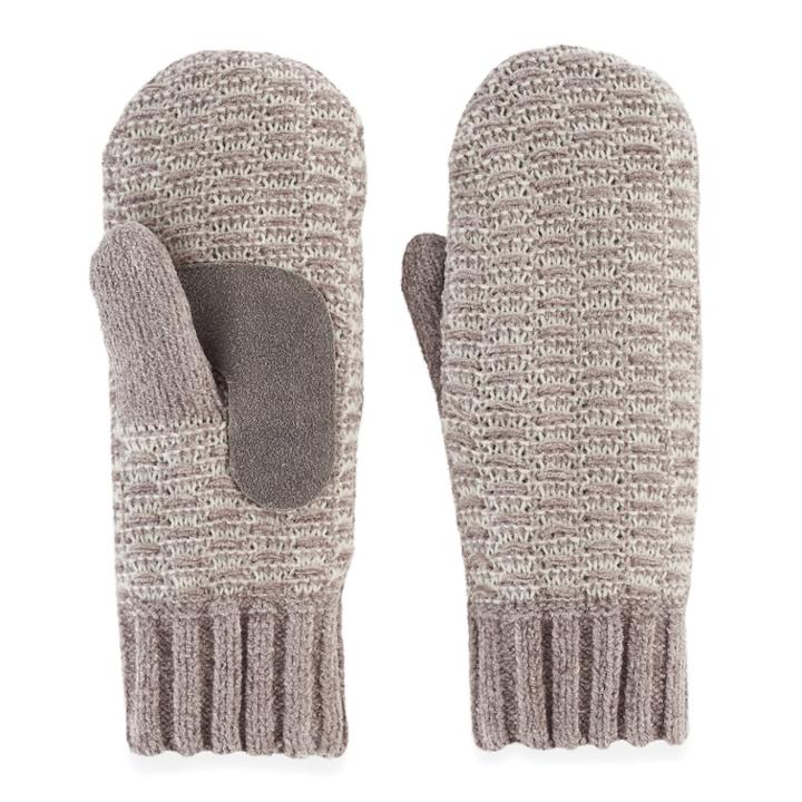 Women's Isotoner Chenille Smartouch Tech Mittens, Silver
