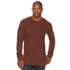 Big & Tall Sonoma Goods For Life&trade; Slim-fit Thermal Performance Crewneck Tee, Men's, Size: 3xl Tall, Dark Green