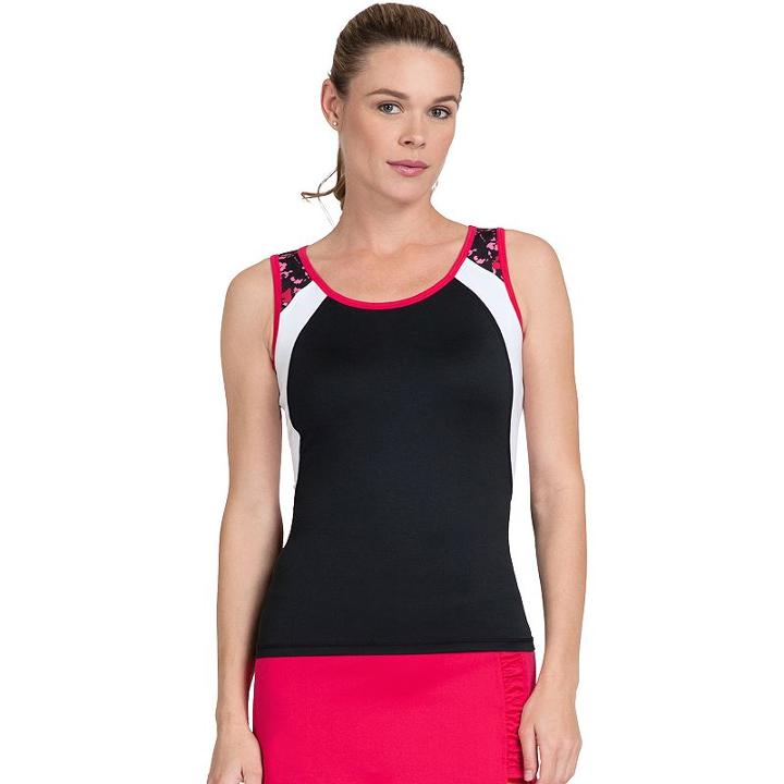 Women's Tail Natalia Tennis Tank, Size: Medium, Black