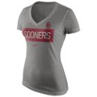 Women's Nike Oklahoma Sooners Tailgate Dri-fit Tee, Size: Large, Dark Grey