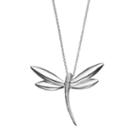 Journee Collection Sterling Silver Dragonfly Pendant Necklace, Women's, Size: 18, Multicolor