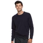 Men's Apt. 9&reg; Merino Wool-blend Crewneck Sweater, Size: Large, Drk Purple