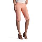 Women's Lee Middleton Skimmer Capris, Size: 16 Avg/reg, Lt Orange