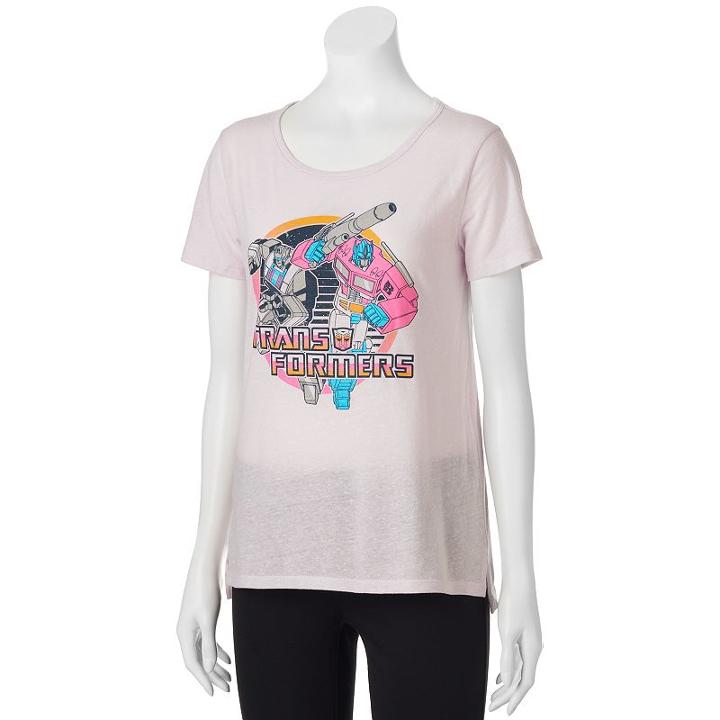 Juniors' Transformers High-low Graphic Tee, Girl's, Size: Small, Blue Other
