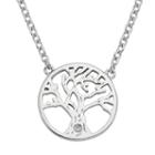Diamond Accent Sterling Silver Tree Of Life Necklace, Women's, Size: 18, White