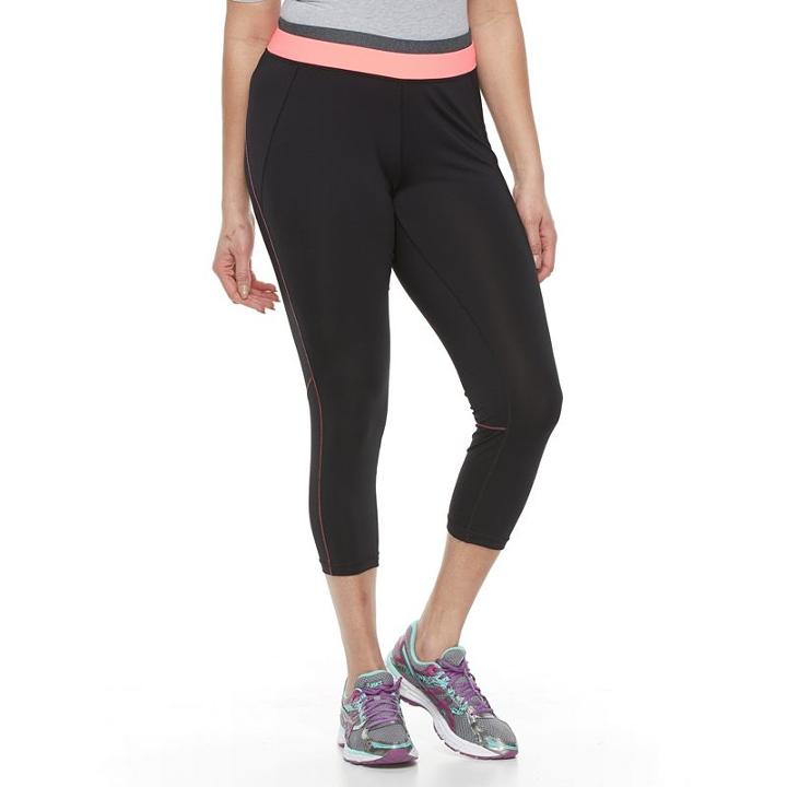 Plus Size Tek Gear® Performance Capri Leggings, Women's, Size: 3xl, Black