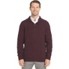Big & Tall Van Heusen Regular-fit Textured Quarter-zip Pullover Sweater, Men's, Size: L Tall, Red Other