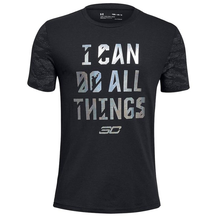 Boys 8-20 Under Armour I Can Do All Things Tee, Size: Medium, Black