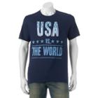 Men's Usa Vs. The World Tee, Size: Xl, Blue (navy)