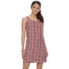 Juniors' Pink Republic Keyhole Back Shift Dress, Teens, Size: Medium, Purple