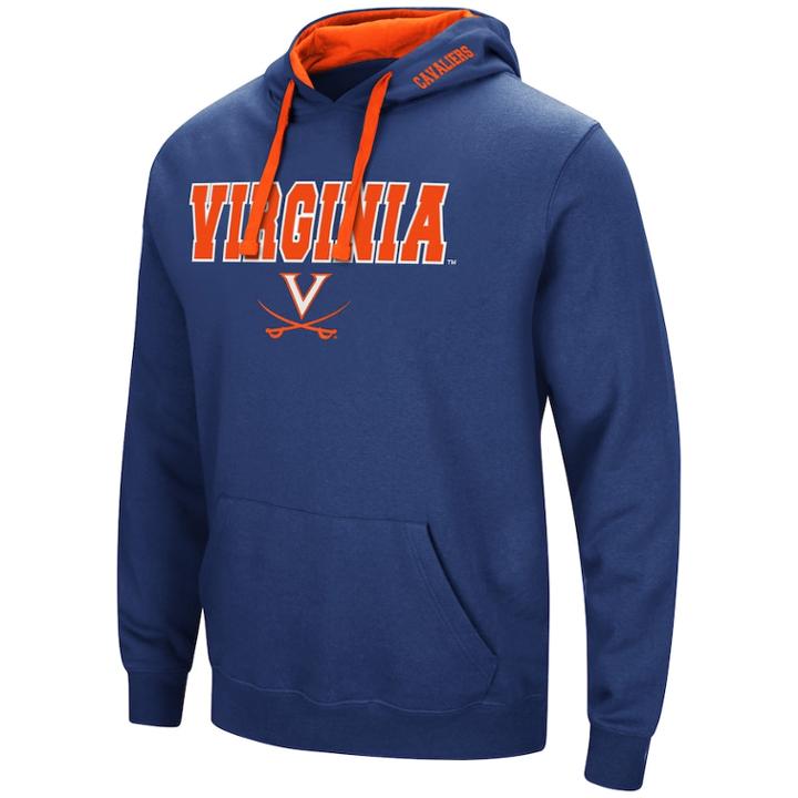 Men's Virginia Cavaliers Pullover Fleece Hoodie, Size: Xl, Med Blue