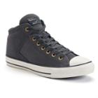 Men's Converse Chuck Taylor All Star Leather High Street Shoes, Size: 7, Black