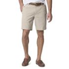 Men's Chaps Stretch Twill Shorts, Size: 38, Beig/green (beig/khaki)