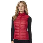 Women's Heat Keep Down Puffer Vest, Size: Medium, Med Red