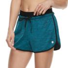 Women's Tek Gear&reg; Exposed Elastic Shorts, Size: Medium, Turquoise/blue (turq/aqua)