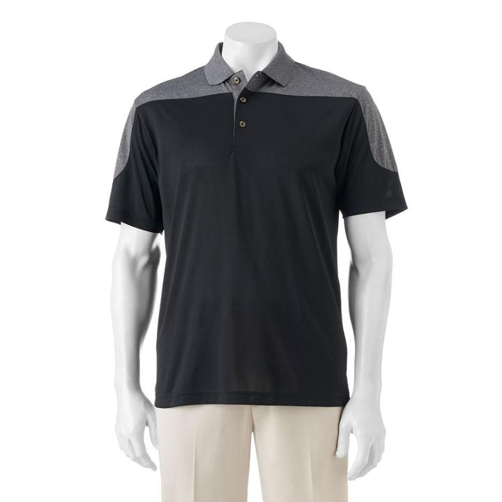 Big & Tall Grand Slam Classic-fit Heathered Motionflow Performance Golf Polo, Men's, Size: 2xb, Oxford