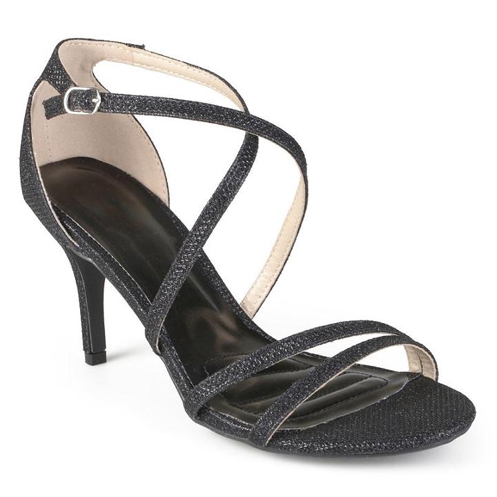 Journee Collection Lux Women's Strappy High Heels, Girl's, Size: Medium (10), Black