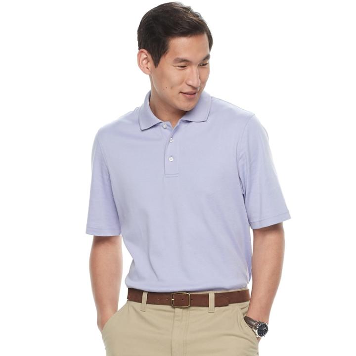 Men's Croft & Barrow&reg; Signature Interlock Polo, Size: Large, Brt Purple