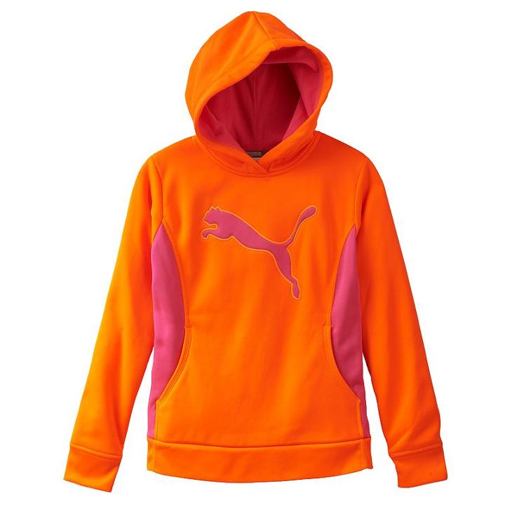Girls 4-6x Puma Hoodie, Girl's, Size: 6x, Orange Oth