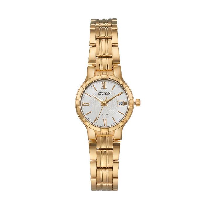 Citizen Women's Stainless Steel Watch, Size: Small, Yellow
