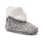 Women's Dearfoams Fold Down Bootie Slippers, Size: Sm Medium, Grey Other
