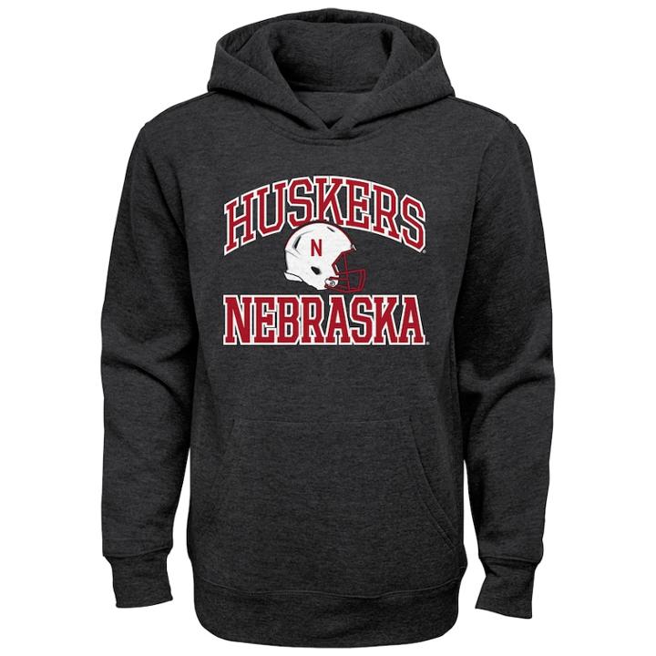 Boys 8-20 Nebraska Cornhuskers Promo Hoodie, Size: S 8, Grey (charcoal)