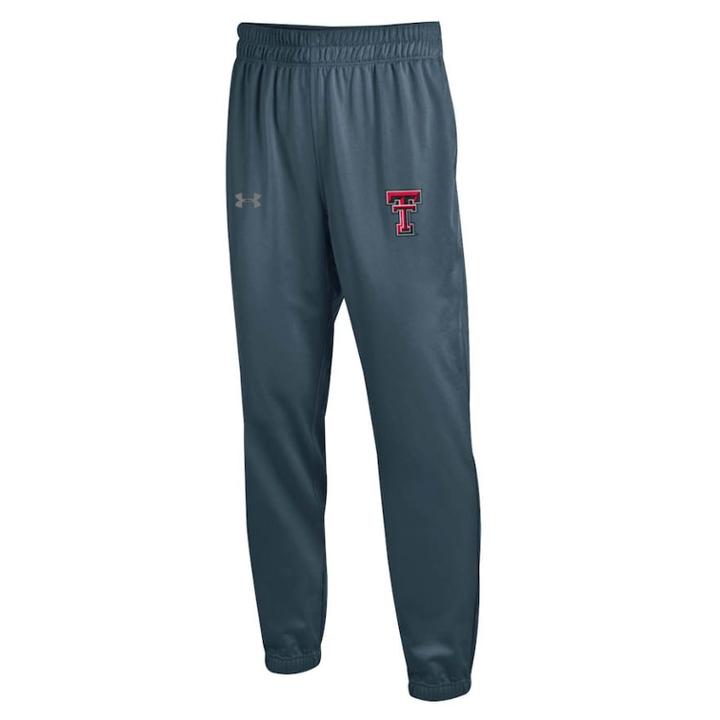 Men's Under Armour Texas Tech Red Raiders Tricot Pants, Size: Xl, Silver (steel)