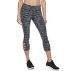 Women's Tek Gear&reg; Lattice Hem Capri Leggings, Size: Small, Oxford