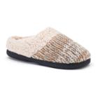 Women's Dearfoams Chunky Space-dyed Knit Clog Slippers, Size: Large, Beige Oth