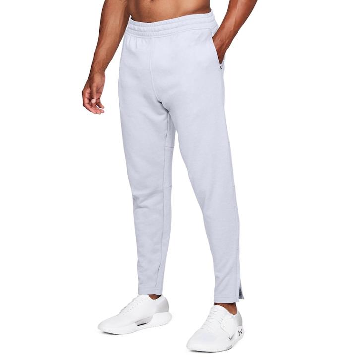 Men's Under Armour Tech Terry Tapered Pants, Size: Large, White