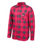 Men's Ohio State Buckeyes Run Around Plaid Shirt, Size: Medium, Brt Red