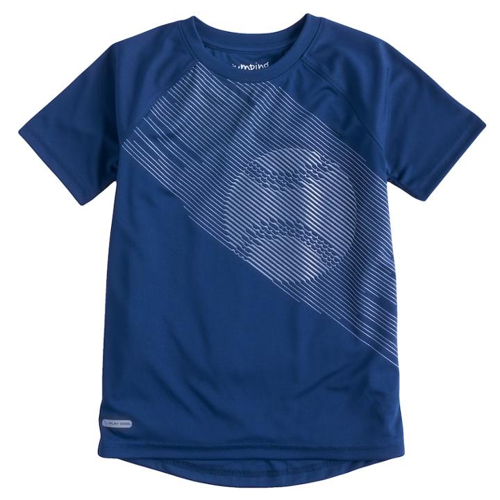 Boys 4-10 Jumping Beans® Sporty Vented Graphic Tee, Size: 6, Dark Blue