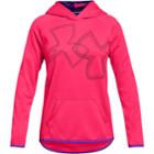 Girls 7-16 Under Armour Fleece Dual Logo Hoodie, Size: Large, Pink
