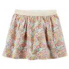Girls 4-8 Carter's Floral Metallic Skirt, Size: 8, Multi Color Floral