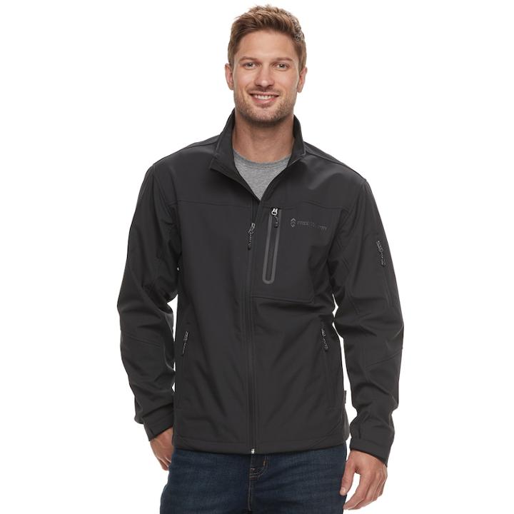 Men's Free Country Super Softshell Jacket, Size: Large, Oxford