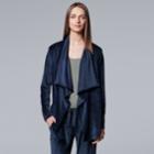 Women's Simply Vera Vera Wang Midnight Moon Cozy Wrap, Size: Xxl, Light Blue