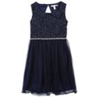 Girls 7-16 & Plus Size Speechless Glitter Lace Dress, Size: 16, Black