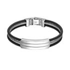 Steel City Stainless Steel Cable Bracelet - Men, Size: 8.5, Grey