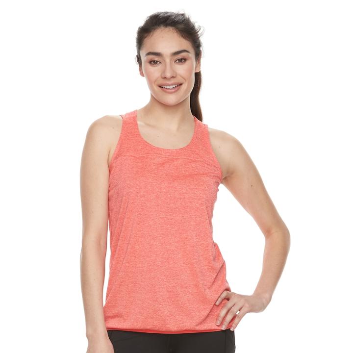 Women's Tek Gear&reg; Banded Hem Racerback Tank, Size: Small, Med Orange