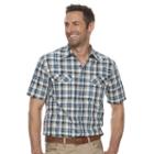 Men's Croft & Barrow&reg; Classic-fit Quick-dry Outdoor Button-down Shirt, Size: Small, Dark Blue