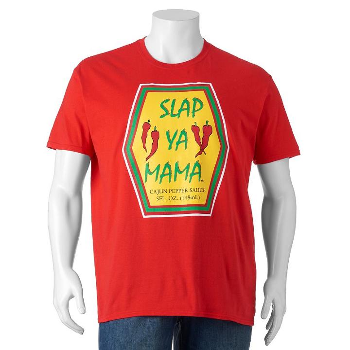 Big & Tall Slap Ya Mama Cajun Seasoning Sauce Tee, Men's, Size: Xxl Tall, Red