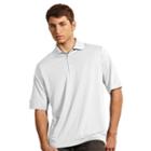 Men's Antigua Pique Performance Golf Polo, Size: 3xl, White