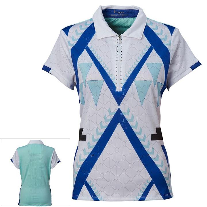 Women's Nancy Lopez Faith Quarter-zip Golf Polo, Size: Medium, White