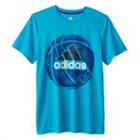 Boys 8-20 Adidas Sports Ball Logo Tee, Boy's, Size: Medium, Turquoise/blue (turq/aqua)