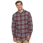 Big & Tall Sonoma Goods For Life&trade; Supersoft Stretch Flannel Shirt, Men's, Size: Xl Tall, Red