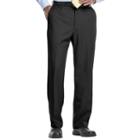 Big & Tall Haggar&reg; Cool 18&reg; Classic-fit Flat-front No-iron Expandable Waist Pants, Men's, Size: 48x29, Black